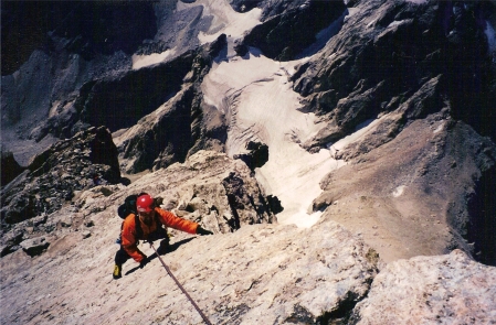 Climbig The Grand Teton - Upper Exum Ridge