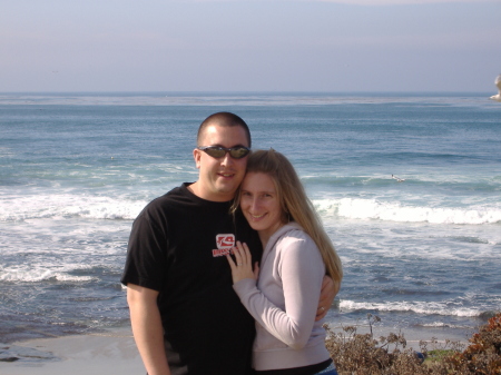 Hubby and me at the beach in SD