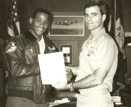 Getting a letter for outstanding service as a flight engineer 1990
