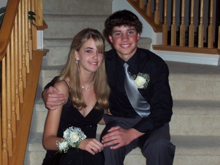 Zac and girlfriend Annie before the Winter Formal 2006
