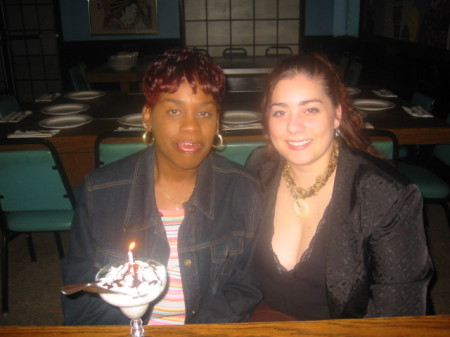 Chele and I celebrating her B-day!  Happy B-day Sis!