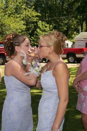 My daughter Tonya and step daughter Casey at my wedding