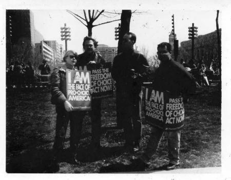 At the 1991 Pro-Choice march on the Mall