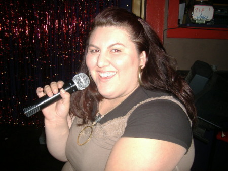 My daughter Vanessa Karaoke at El Torito