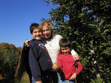 Apple picking with my boys.