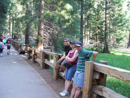The family at Sequoia Park