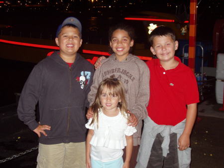 My boys with my God daughters at Navy Pier