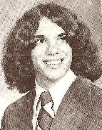 phil's high school yearbook picture b&w