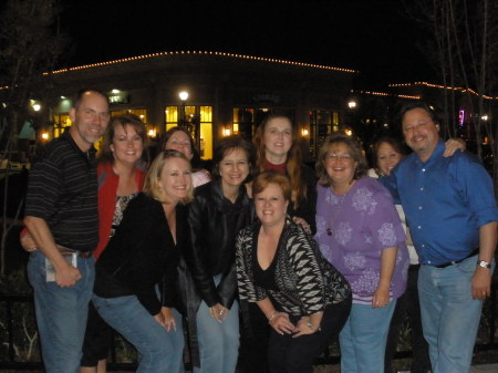 Group outside Gloria's in Firewheel Town Centr