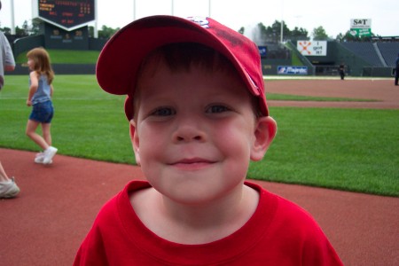 Iain at Kauffmann Stadium (June 2003)