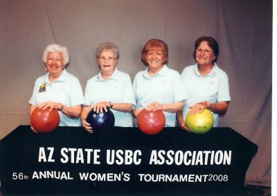 Linda in '08 State bowling tournament