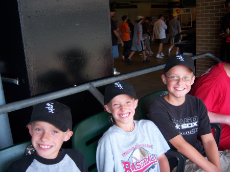 The boys at a White Sox Game!!
