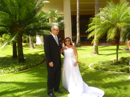 My Daughter Amy at her wedding in Kauai