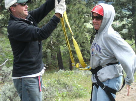 Zip lining