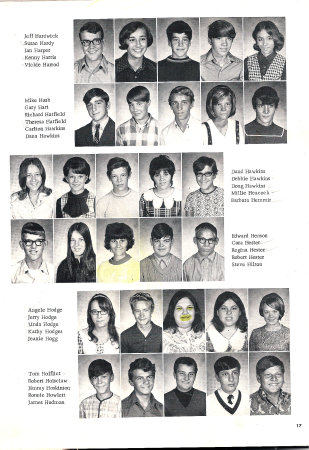 Jennifer Elkins' album, Shepherdsville Jr. High 1971