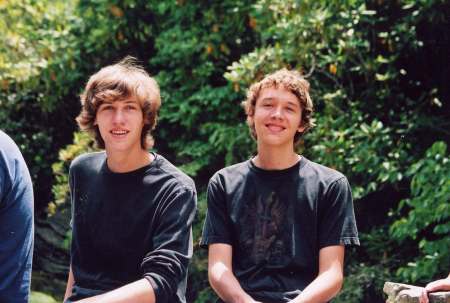 My sons Robbie (18) and Jason (17)