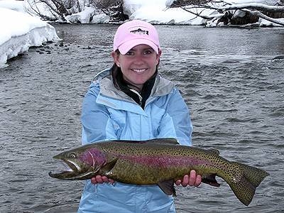 Christy caught one...steamboat