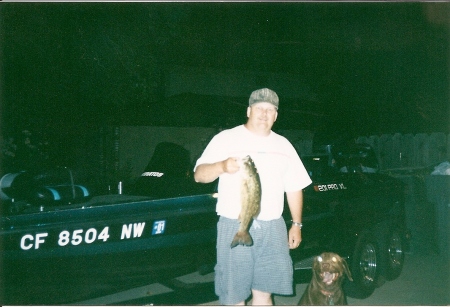 Night Fishing with Lacy my fishing buddy