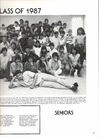 Lupita Rivera's album, 1987 Yearbook