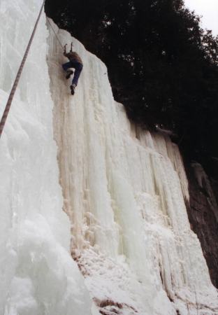 Ice Climbing in Elora Gorge