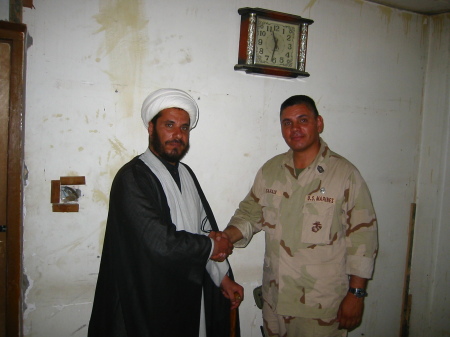 MSgt Sahadi with Local Imam