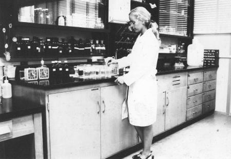 Me in my lab in Houston working for Dr. DeBakey 1972