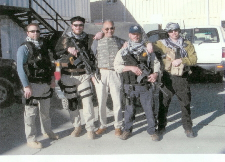 Richard and crew in Afganistan