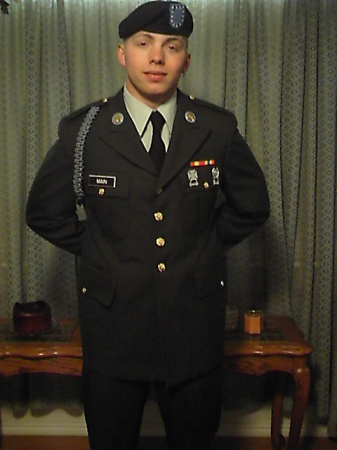 Lucas in his formal  uniform