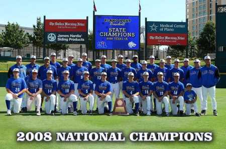 Plano West championship baseball team