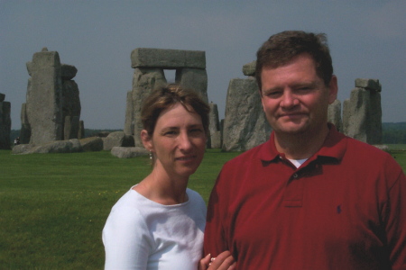 Lynn and me at Stonehenge