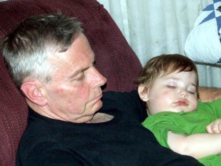 Grandson Dillon and me ... Poppy