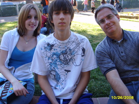 Steve and our two youngest kids (teenagers):-)