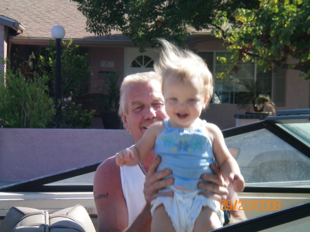 me and my little monkey in the boat