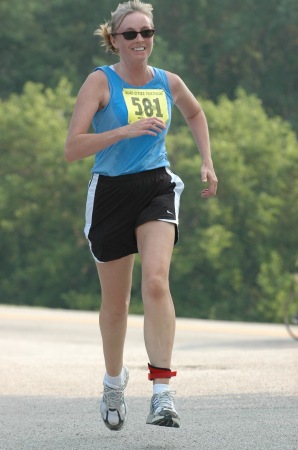 Running in the Quad City Triathlon