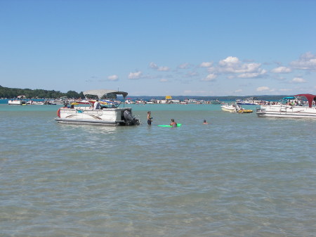 The "Sandbar" on Torch Lake