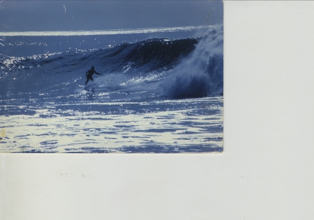 Surfing in Ventura. winter swell at C. Street