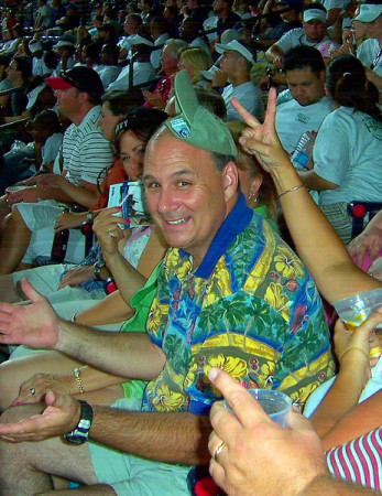 Braves game rally cap.  It worked !