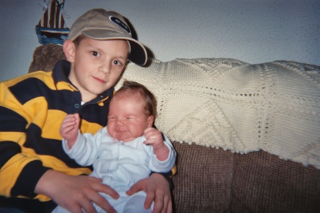 My sons Hayden and Jake taken when Jake was 1 mth old