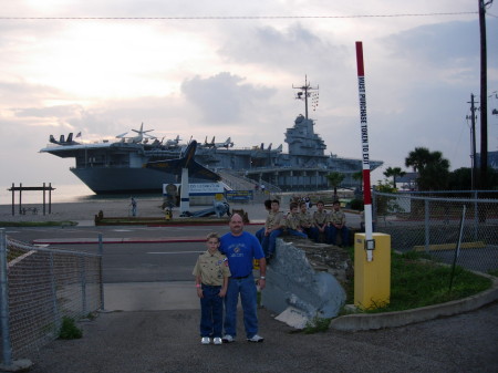 Boys Scout trip tp Gray Ghost-USS lexington