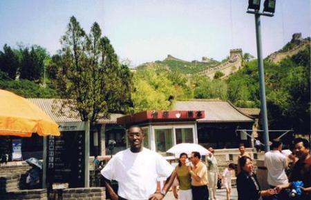 Kwame by the Great Wall of China