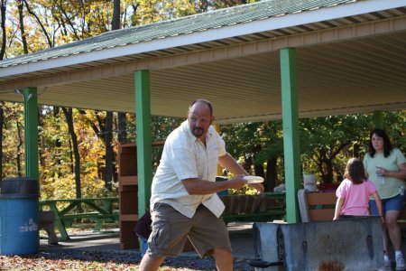 Ginger's husband prepares to throw