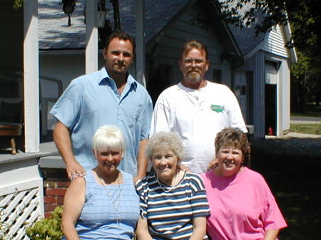 Kevin, Gary, Linda, Mom and Gloria - 2003