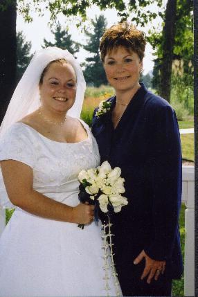 Melissa & Mom on Wedding Day