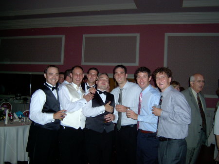 The crew from 96 at trick patty's weeding( not misspelled)
