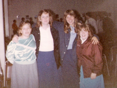 unknown, sue, lisa, & ellen 1983-84