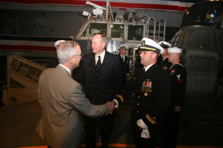 Hand shake w/Under Sec. of Defense