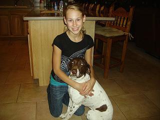 Ashlee and her dog