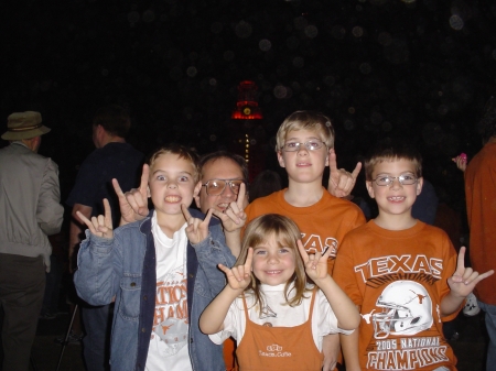 My Kids at UT Tower With uncle.