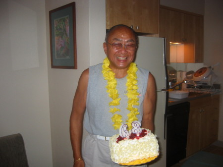 "Island Boy," Les celebrating 68th birthday, 2 years ago