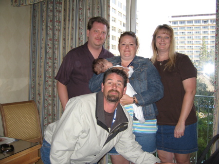 Disneyland 2005: Steven, Rennie, Jackson, Buffy, & Mikey